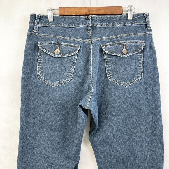 Lee Platinum Label Womens Jeans Size 14 Short Baby Boot Slimming Comfort Classic - Picture 4 of 11